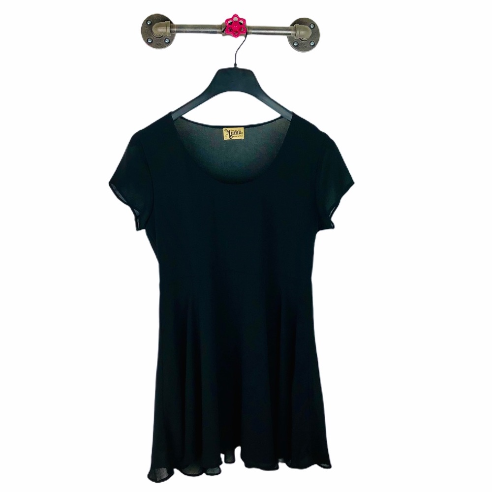 Show Me Your MuMu Black Babydoll Dress, Lined